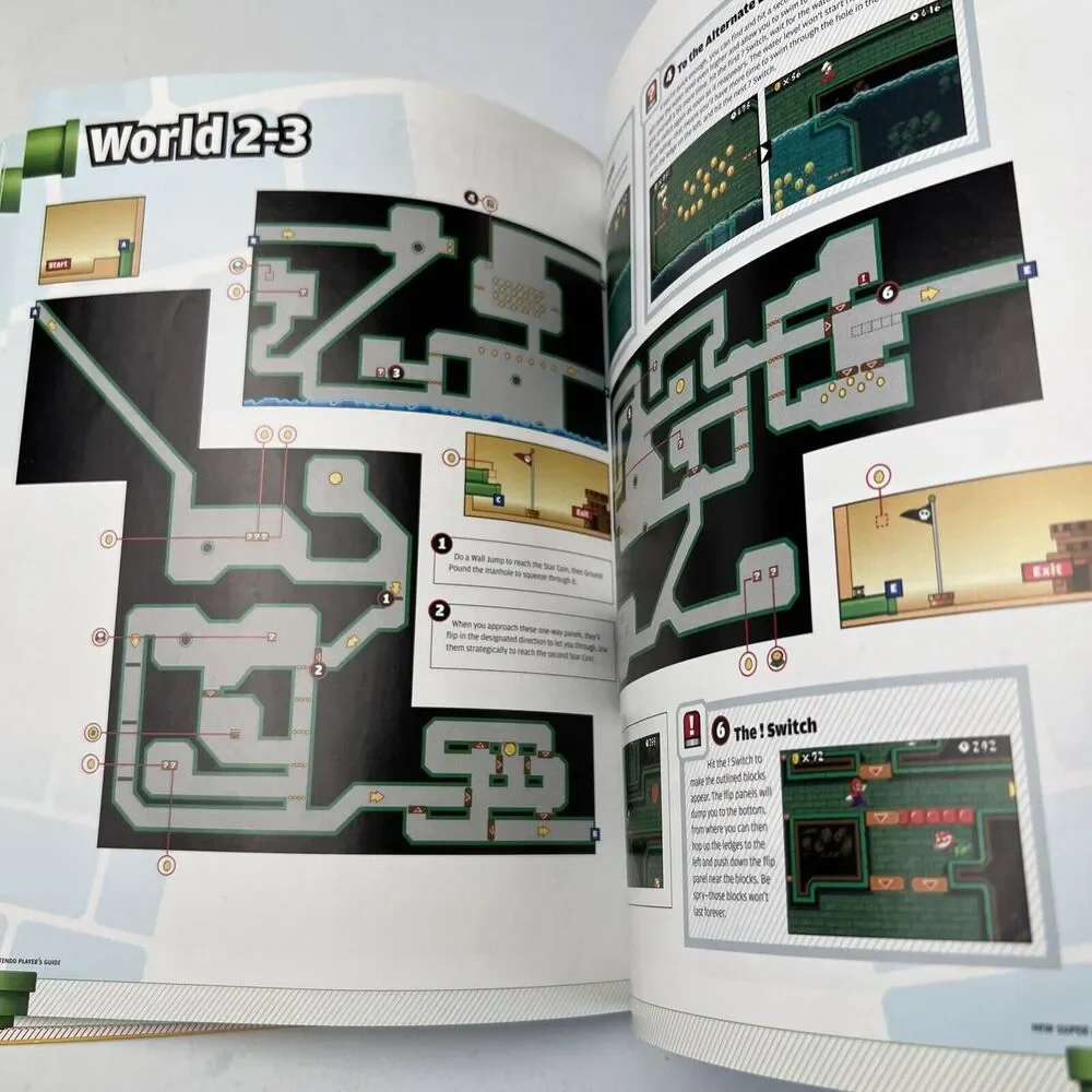 New Super Mario Bros Official Strategy Premiere Guide Book Nintendo Power DS